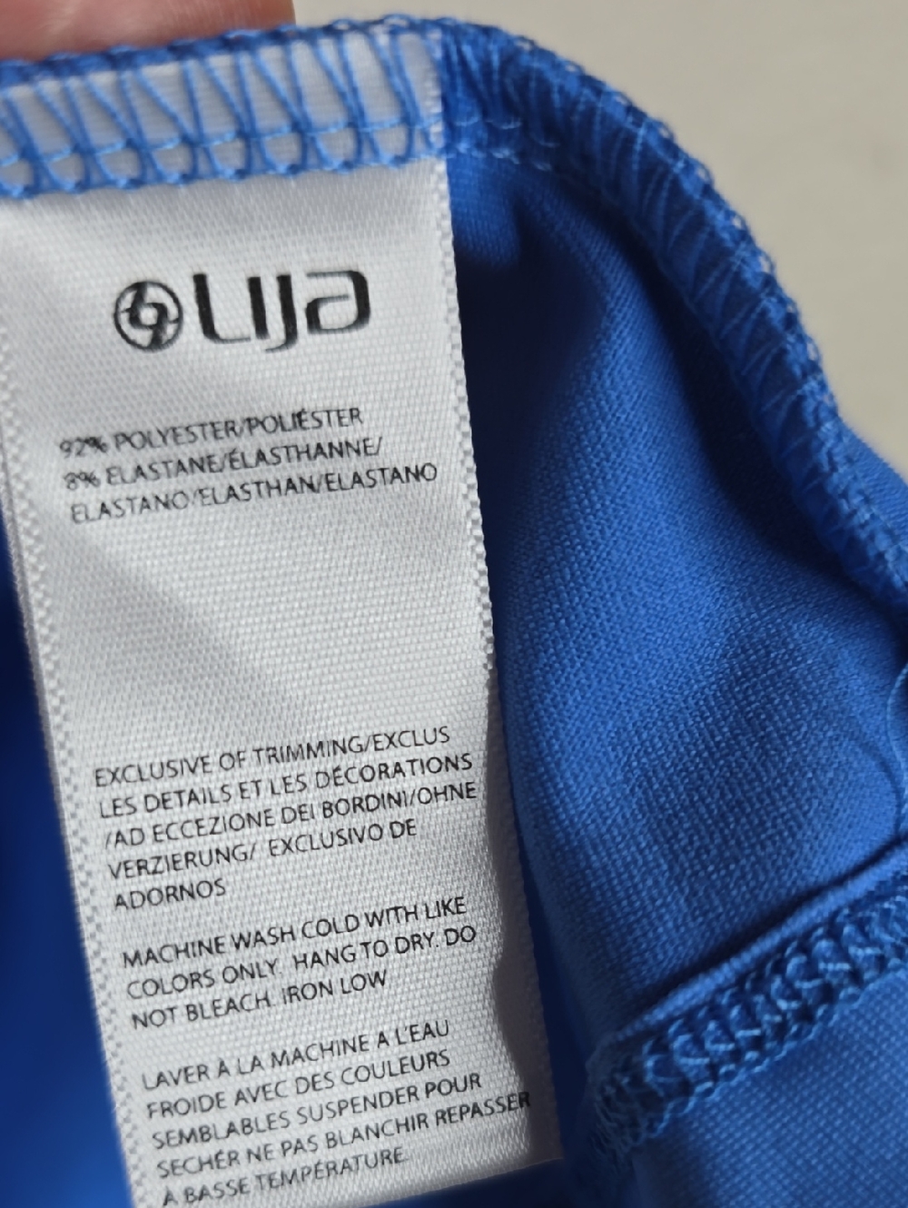 Lija Bright Blue Its All About Love Rival Racerback Tank Size Large Nwt - Picture 5 of 7